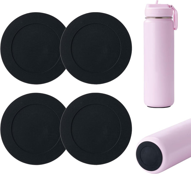 4 Pack Silicone Bottom Protector Mat for Lululemon Sport Water Bottle 18 24 OZ Anti Slip Rubber Bottom with