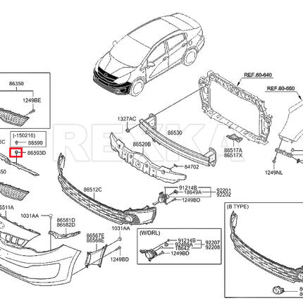 Rexka 20pcs Fender Liner Push-Type Retainer Clip Fastener Compatible with Hyundai Kia 86595-2T500 Accent,Azera,Elantra,Equus,Genesis, Ioniq, Kona,Santa Fe,Sonata,Tucson,Veloster,Optima,Sedona