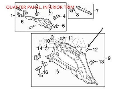 Rexka 20pcs Center Console Radio DVD Dash Panel Switch Bezel Clip Body Trim Retainer Compatible with Ford Mercury Edge Mustang Escape Expedition F-150 Jeep Dodge Challenger
