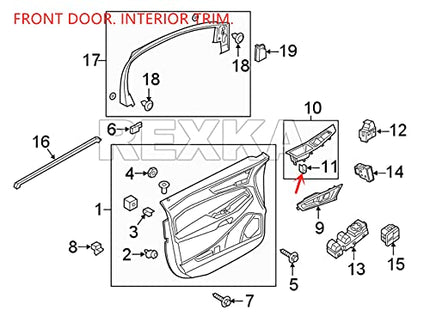 Rexka 20pcs Center Console Radio DVD Dash Panel Switch Bezel Clip Body Trim Retainer Compatible with Ford Mercury Edge Mustang Escape Expedition F-150 Jeep Dodge Challenger