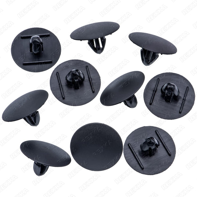 Rexka 10pcs Hood Insulation Retainer Clip Compatible with Toyota Lexus 90467-09050 90467-A0003 in Black