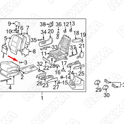 Rexka 10pcs Hood Insulation Retainer Clip Compatible with Toyota Lexus 90467-09050 90467-A0003