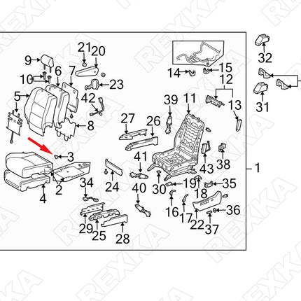 Rexka 10pcs Hood Insulation Retainer Clip Compatible with Toyota Lexus 90467-09050 90467-A0003