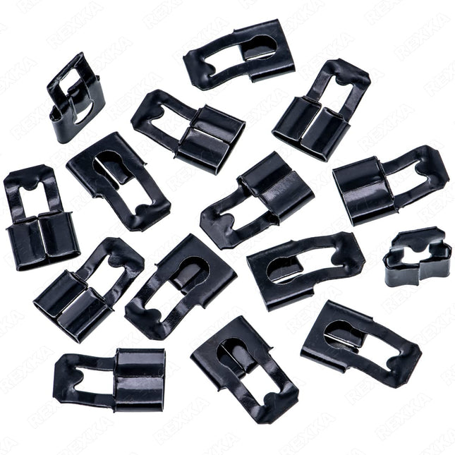 Rexka 15pcs Door Lock Rod Clip for Chevrolet Camaro Corvette Impala Chevy Truck GMC Truck Pontiac Buick GM
