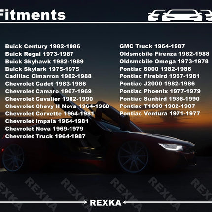 Rexka 15pcs Door Lock Rod Clip for Chevrolet Camaro Corvette Impala Chevy Truck GMC Truck Pontiac Buick GM 4234830 12337868