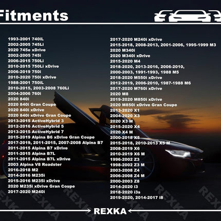 Rexka 2 Sets Front Top & Bottom Buttons Seat Belt Buckle Stop for BMW Mini 72111950829 72111917406