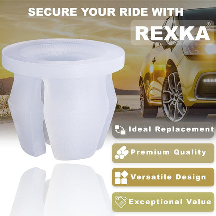 Rexka 10pcs Headlamp Assembly Grommet Retainer Clip Nut N811169S Compatible with Ford Toyota 90189-06111 4Runner, Land Cruiser, Pickup, Tacoma,Tercel, Expedition, Explorer,F150,Ranger, Mustang, Trucks
