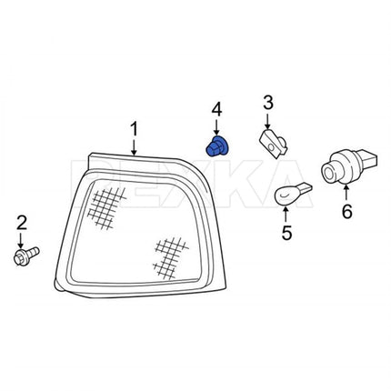Rexka 10pcs Headlamp Assembly Grommet Retainer Clip Nut N811169S Compatible with Ford Toyota 90189-06111 4Runner, Land Cruiser, Pickup, Tacoma,Tercel, Expedition, Explorer,F150,Ranger, Mustang, Trucks