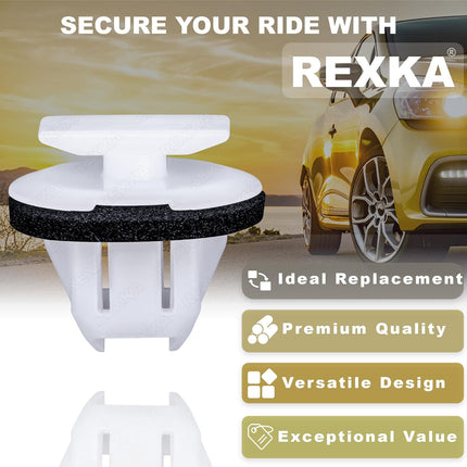 Rexka 10pcs Wheel Arch Fender Flare Moulding Clips 76882-JG10A Compatible with Nissan Infiniti Armada Murano Juke QX56 QX80