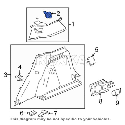 Rexka 15pcs Door Panel & Interior Trim Retainer Clips 91560-SZW-003 for Honda Accord CR-V CR-Z Civic Odyssey Pilot 91560SZW003