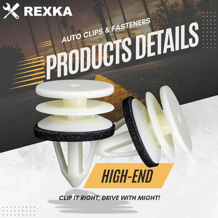 Rexka 20pcs Door Trim Panel Retainer Clip 11519031 Compatible with GM Chevrolet Hummer H2 Equinox Camaro GMC Terrain Cadillac ATS CTS SRX Ford Edge Lincoln MKX