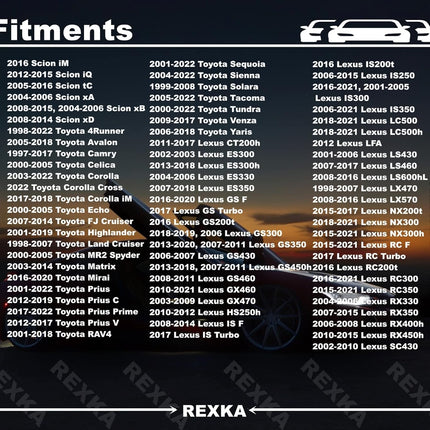 Rexka 10pcs Switch Bezel Clip Compatible with Toyota Lexus 90467-10203 4Runner Camry Corolla Highlander Land Cruiser RAV4 Sienna Tundra CT200h GS350 GS450h IS250 LS460 etc
