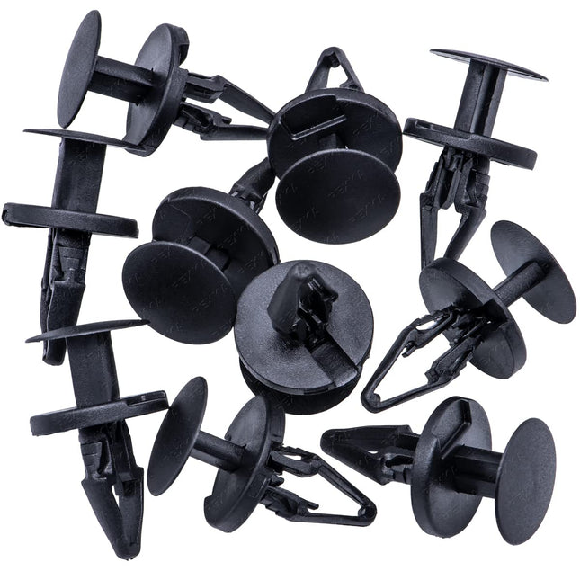 Rexka 10pcs Fender Liner Wheelhouse Liner Bumper Push Tpye Retainer Pin Clips Compatible with GM