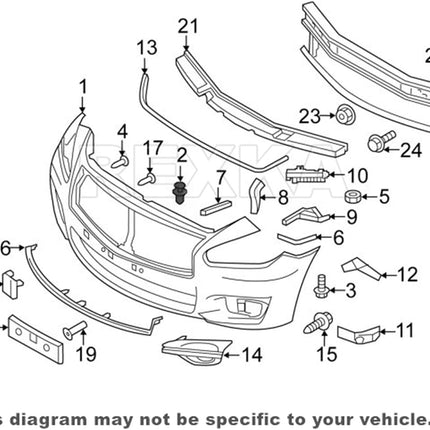 Rexka 20pcs Splash Shield Under Cover Mud Guard Wheelhouse Liner Bumper Cover Push Type Retainer Clip for Nissan 01553-09241 240SX Maxima Subaru Forester Impreza Legacy Outback STI Tribeca WRX