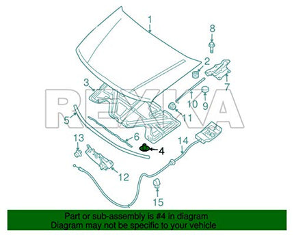 Rexka 10pcs Hood Insulation Pad Retainer Clip Compatible With Nissan Infiniti F5846-30f00 Altima Armada Frontier Leaf Maxima Murano Pathfinder Quest Rogue Sentra Titan Versa Xterra Jx35 Qx56 Qx60 Qx80