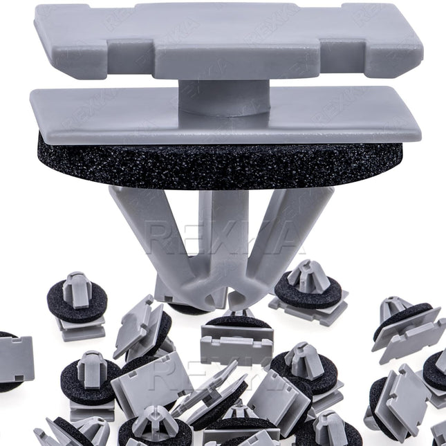 Rexka 20pcs Rocker Wheel Flare Moulding Clips Compatible with Jeep Grand Cherokee Compass