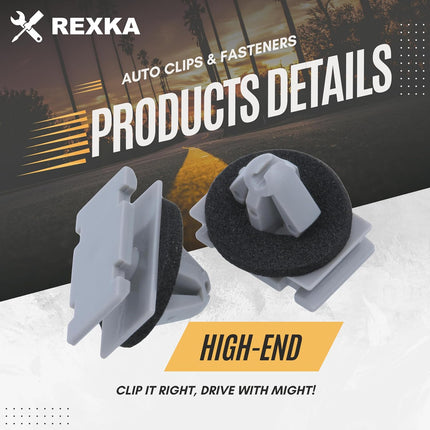 Rexka 20pcs Rocker Wheel Flare Moulding Clips Compatible with Jeep Grand Cherokee Compass Cherokee 68172491AA 68271803AA 68395627AA GM 11571175 19352782 Traverse