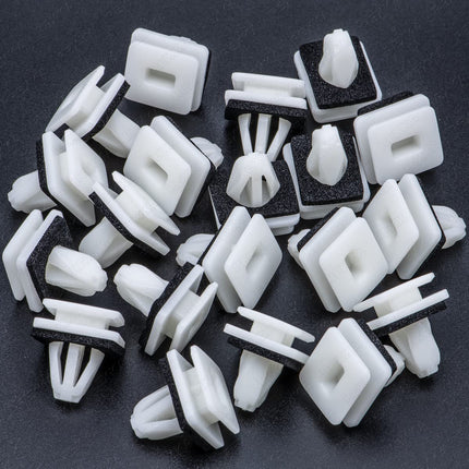 Rexka 20pcs Front Lower Fender Rocker Molding Retainer Clip Fastener 91504-SP1-003 for Honda Acura Accord Civic Clarity Fit HR-V Insight Odyssey Acura ILX Legend MDX RL RLX TL TLX ZDX.
