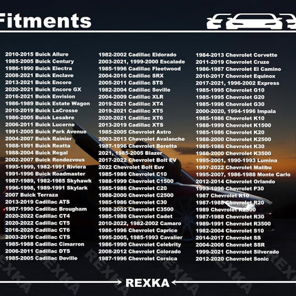 Rexka 15pcs Hood Insulation Retainer Clips 20064875 Compatible with GM Cadillac Buick GMC Hummer Pontiac Saturn