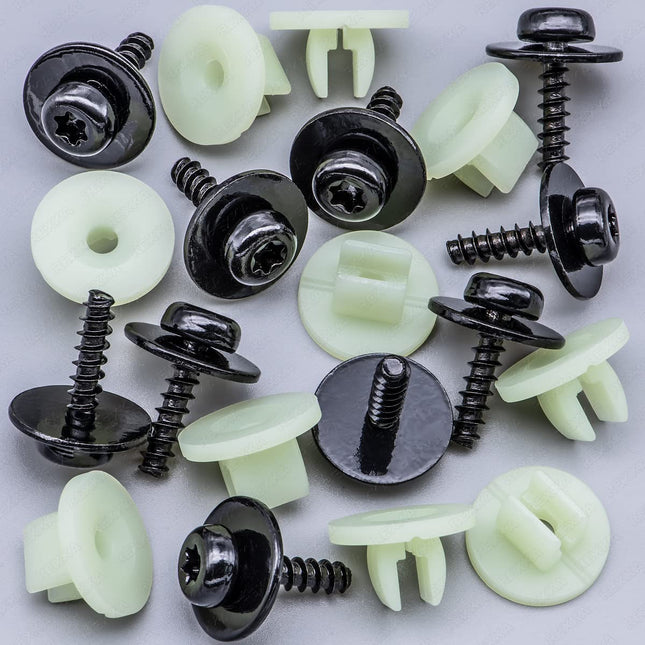 Rexka 10 Sets Engine Splash Shield Screws for – product detail