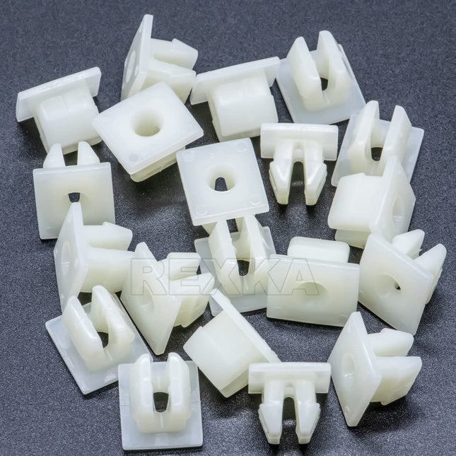 Rexka 20pcs Front Bumper Support Splash Shield Under Cover Nylon Nut Grommet M5.5 Screw 90189-06193 for – product detail