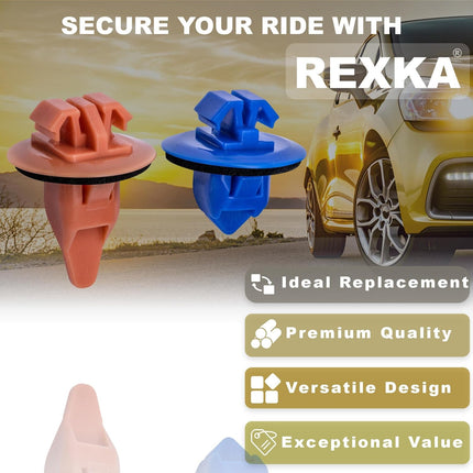 Rexka 10 Sets Fender Flare Clip Kit 75495-35010 75397-35010 Compatible with Toyota Tacoma RAV4 Highlander FJ Cruiser