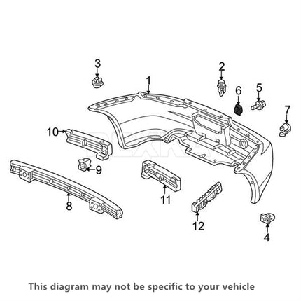 Rexka 10 pcs M6-1.0 Bumper Cover Retainer U Nut Compatible with Honda Acura 90675-SA5-003 Accord Civic CR-V CRX Odyssey Pilot Ridgeline CL Integra Legend MDX RL 90675SA5003