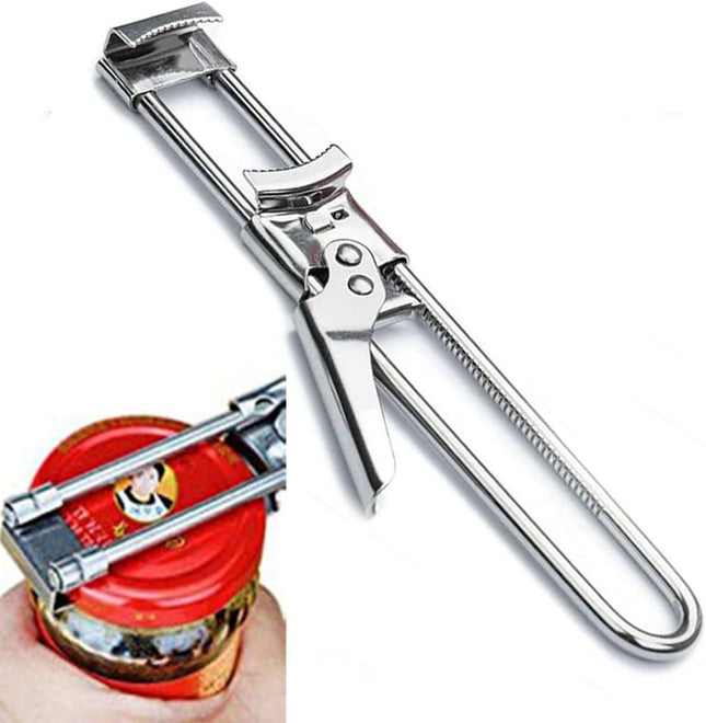 Master Jar & Bottle Opener Adjustable Multiunctional Stainless Steel Can Opener Jar Lid Gripper Manual