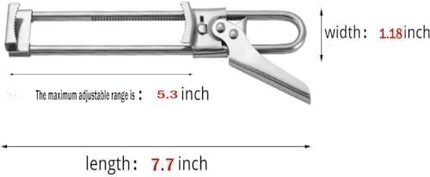 ® Master Jar & Bottle Opener, Adjustable Multiunctional Stainless Steel Can Opener Jar Lid Gripper, Manual,Kitchen Accessories
