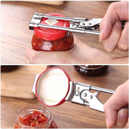 ® Master Jar & Bottle Opener, Adjustable Multiunctional Stainless Steel Can Opener Jar Lid Gripper, Manual,Kitchen Accessories