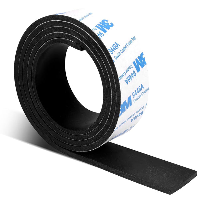 Rubber Strips Solid Rubber Sheets Sel Adhesive Neoprene Rolls & Strips or DIY Gaskets Anti-Slip