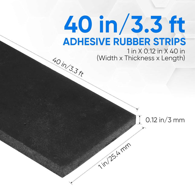 Rubber Strips Solid Rubber Sheets Sel Adhesive Neoprene Rolls & Strips or DIY Gaskets Anti-Slip – product detail