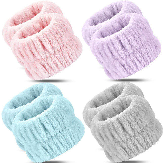 Wrist Bands or Washing ace 8pcs Spa ace Washing Wristbands Microiber Arm Wrist Towels Absorbent