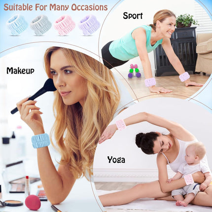 Wrist Bands or Washing ace, 8pcs Spa ace Washing Wristbands, Microiber Arm Wrist Towels, Absorbent Wash Wristbands or Woman Men, Prevent Water rom Spilling Down Your Arms