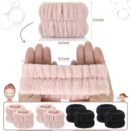 Wrist Bands or Washing ace, 4pcs Spa ace Washing Wristbands, Microiber Arm Wrist Towels, Absorbent Wash Wristbands or Woman Men, Prevent Water rom Spilling Down Your Arms