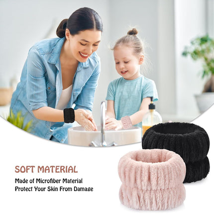 Wrist Bands or Washing ace, 4pcs Spa ace Washing Wristbands, Microiber Arm Wrist Towels, Absorbent Wash Wristbands or Woman Men, Prevent Water rom Spilling Down Your Arms
