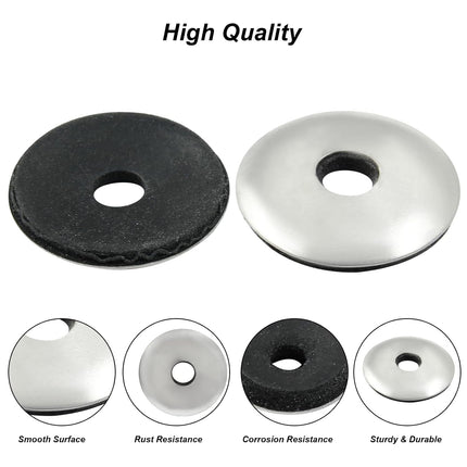 Biaungdo 60 Pcs 1/4" x 1" Neoprene Washers, Stainless Steel Neoprene EPDM Bonded Sealing Washers Rubber Washers Gasket Assortment Kit for Screws(M6.3 x 25mm)