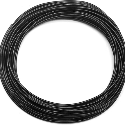 Biaungdo 1/8" OD Pneumatic Tubing Pipe, Black PU Air Brake Hose Line for Air Compressor Fitting, Water Fluid Transfer (10 Meter/32.8ft)