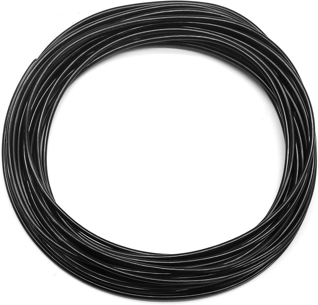 Biaungdo 1/8 OD Pneumatic Tubing Pipe Black PU Air Brake Hose Line for Air Compressor Fitting Water Fluid