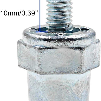 Biaungdo One Pair Zinc Alloy Battery Side Terminal Charging Posts Fit 8mm Positive (+) or Negative (-) Battery Cable terminals