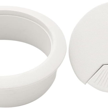 Biaungdo 5 Pcs 2 Inch Desk Grommet, Wire Cable Cord Hole Cover Grommet Cable Cord Organizer for Home, Office, White