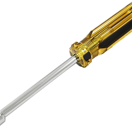 Biaungdo 7mm Socket Wrench Screwdriver, Hex Socket Wrench High-Carbon Steel Hexagon Nut Driver Non-Magnetic Tip Hex Nut Screwdriver Hand Tool for Repairs(Plastic Handle)