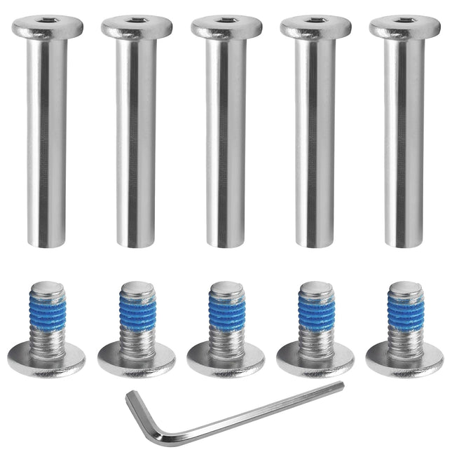 Biaungdo 5 Sets 32mm Inline Skate Wheels Screws 6mm OD Inline Skate Replacement Bearings Roller