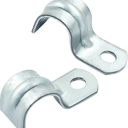 Biaungdo 30 Pcs M12 Rigid Pipe Strap, 1/2 Inch Zinc Plated Steel One Hole Strap Bracket Pipe Clamps Heavy Duty Conduit Clamps Tension Tube Clip Cable Clamp Hanger for Conduit, Pipe Fixing