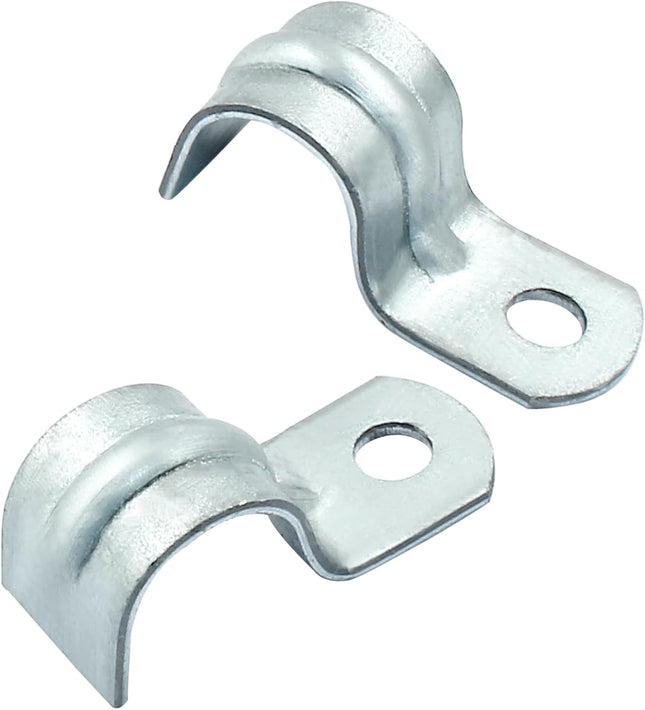 Biaungdo 30 Pcs M12 Rigid Pipe Strap 1/2 Inch Zinc Plated Steel One Hole Strap V1259-DP01-D-5