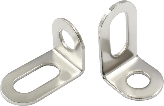Biaungdo 30 Pcs 18x18x29mm/0.7 x0.7 x1.14 Adjustable Right Angle Brackets L-Shape Corner Brace Support