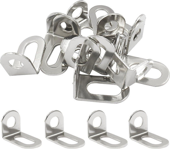 Biaungdo 30 Pcs 18x18x29mm/0.7 x0.7 x1.14 Adjustable Right Angle Brackets L-Shape Corner Brace Support – product detail
