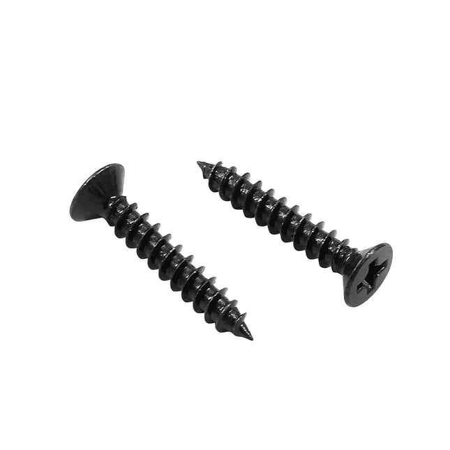 Biaungdo 6 X 3/4 Black Oxide Coated Carbon Steel Flat Head Phillips Wood Screw-(100 Pcs) V1259-DP01-D-73