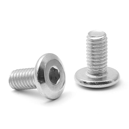 Biaungdo 30 Pcs M6x12mm Stainless Steel Flat Head Hex Socket Cap Bolts Screws Countersunk Connector Fastener