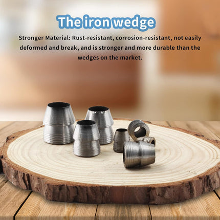 Biaungdo 7 Pc Safety Round Handle Wedges, Mauls Handle Kit for Hammer Axe Sledge (0.31", 0.39", 0.47", 0.55", 0.63", 0.71", 0.78")